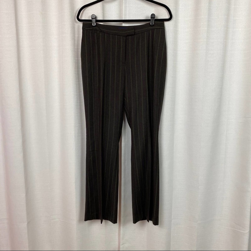 Boden Brown&Green Stripe Wool Pants US 8R, UK 12R